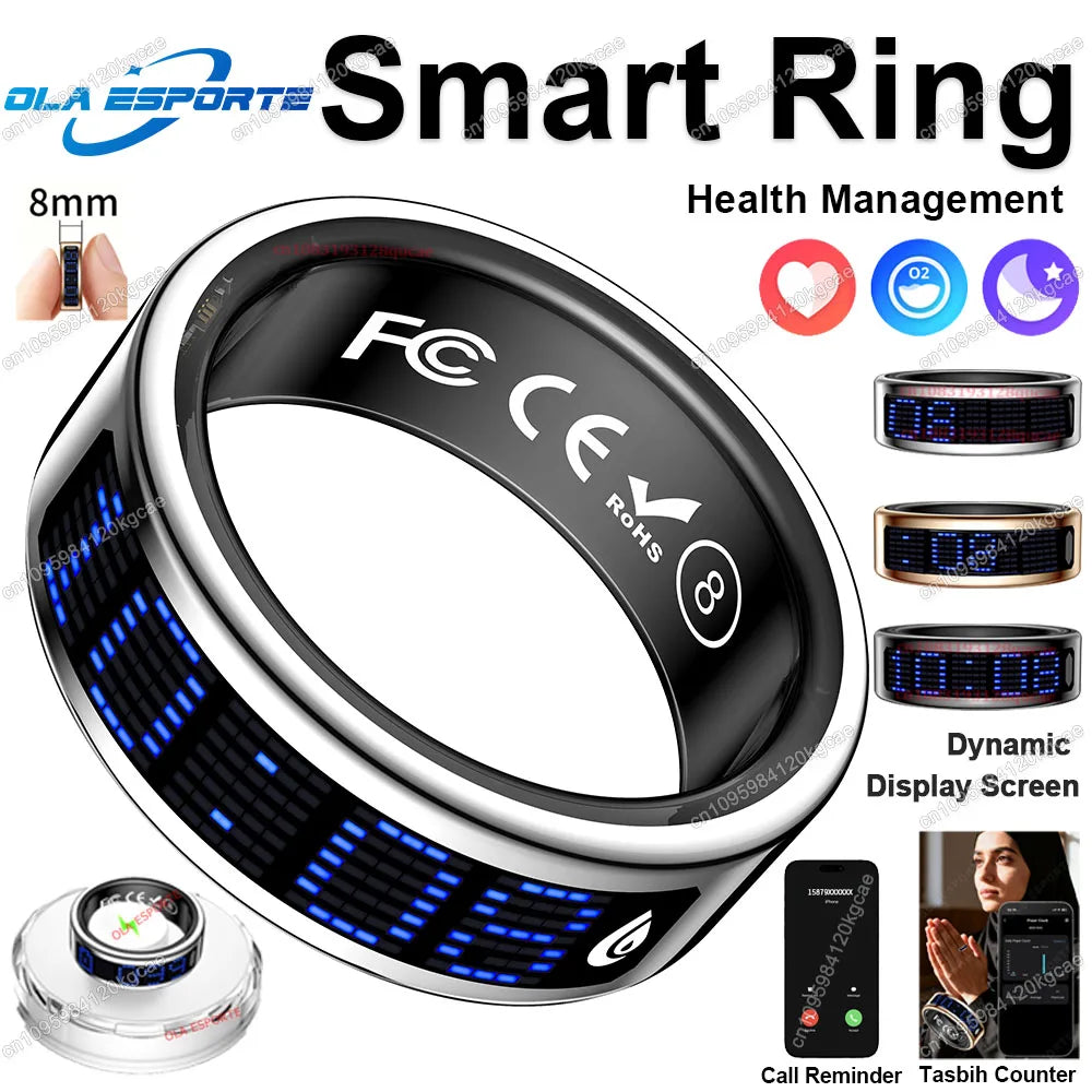 Ola Esporte Smart Ring With Tasbeeh Counter And Health Tracking