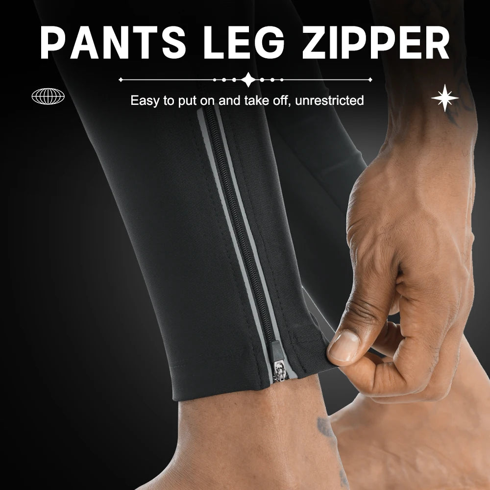 X-TIGER Men's Thermal Cycling Bib Tights With Gel Padding