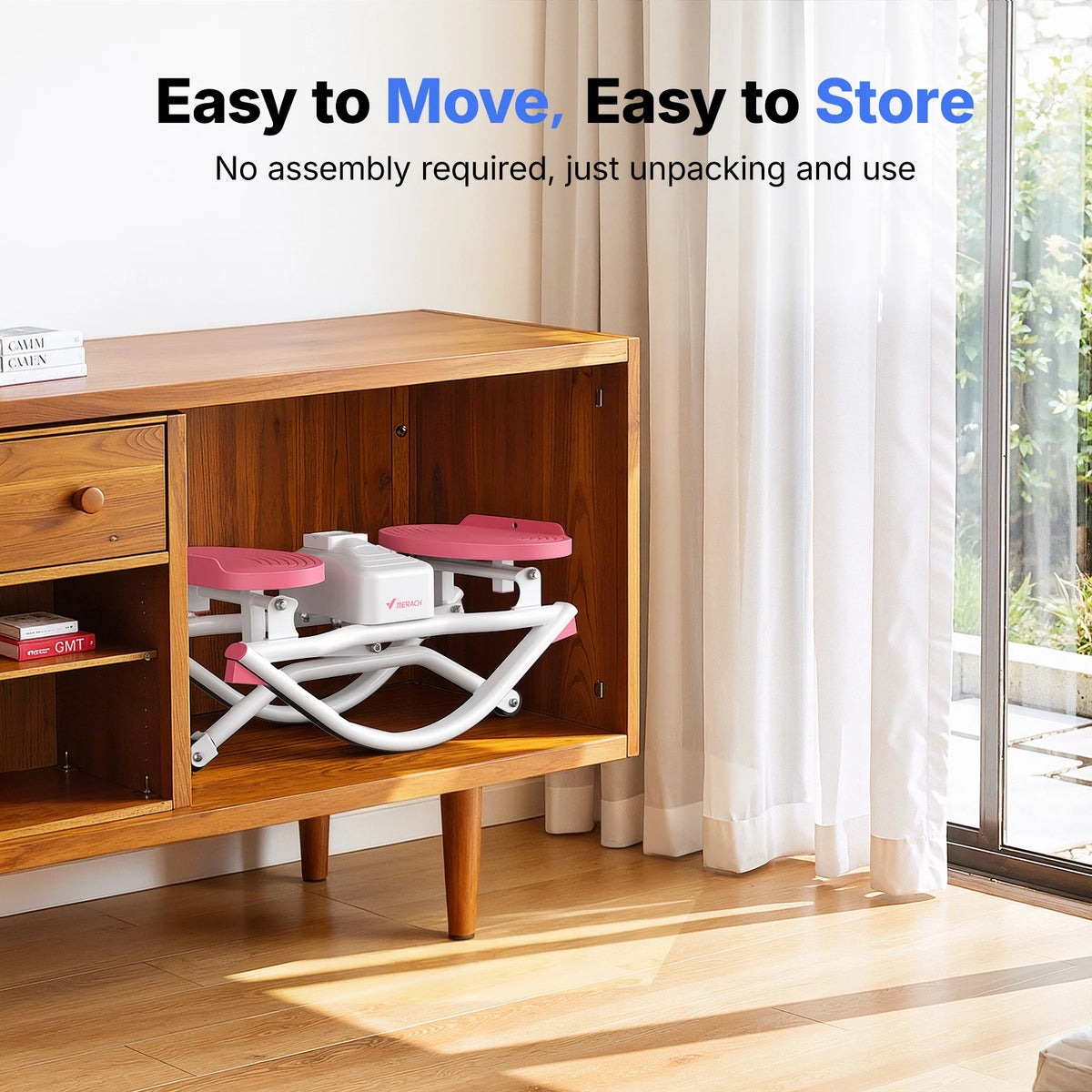 MERACH Rocking Stepper With Ab Twist Board Home Workout Machine