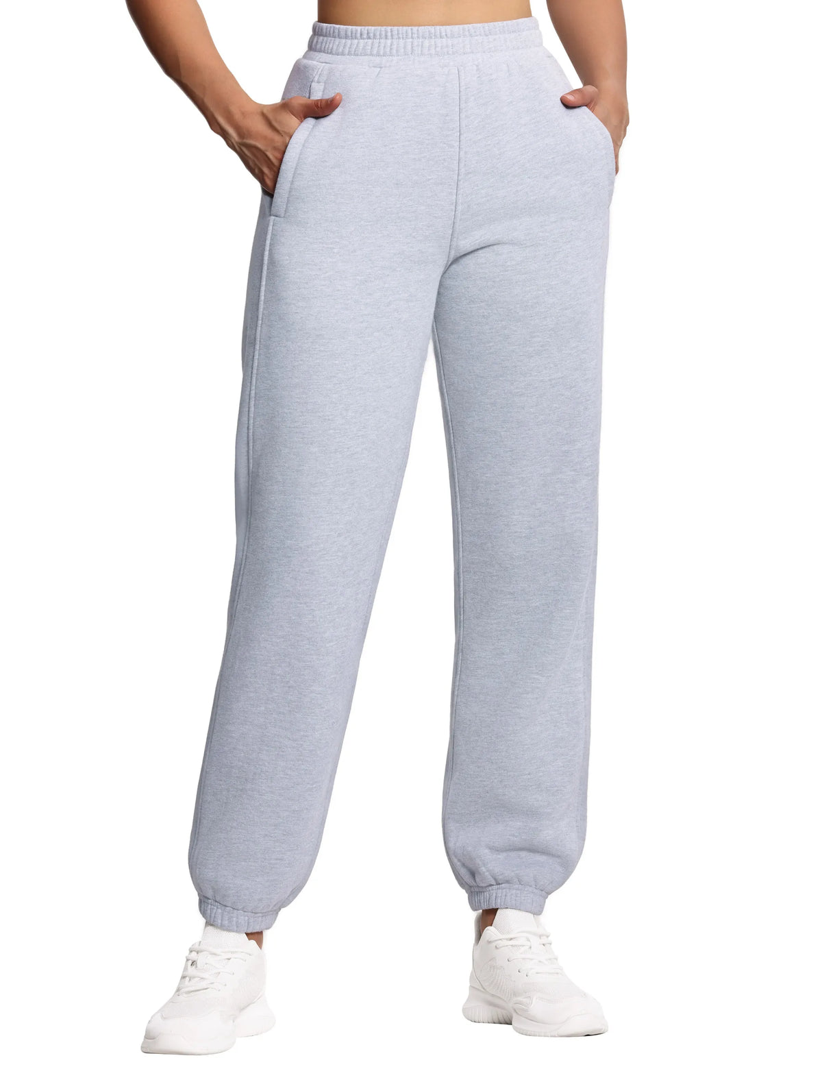 The Gym People Womens Fleece Workout Sweatpants With Pockets