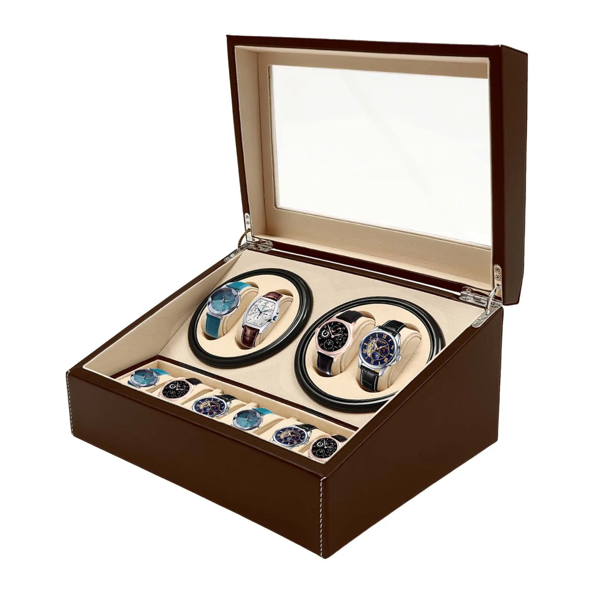 Automatic Watch Winder and Jewelry Display Storage Case