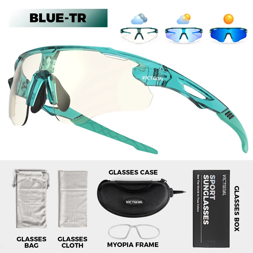 Victgoal Photochromic Cycling Sunglasses With UV400 Eye Protection