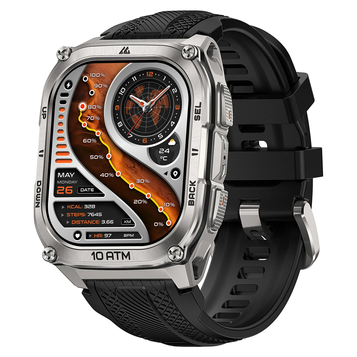 Kospet Tank M4 Smart Watch Gps Navigation Health Monitor