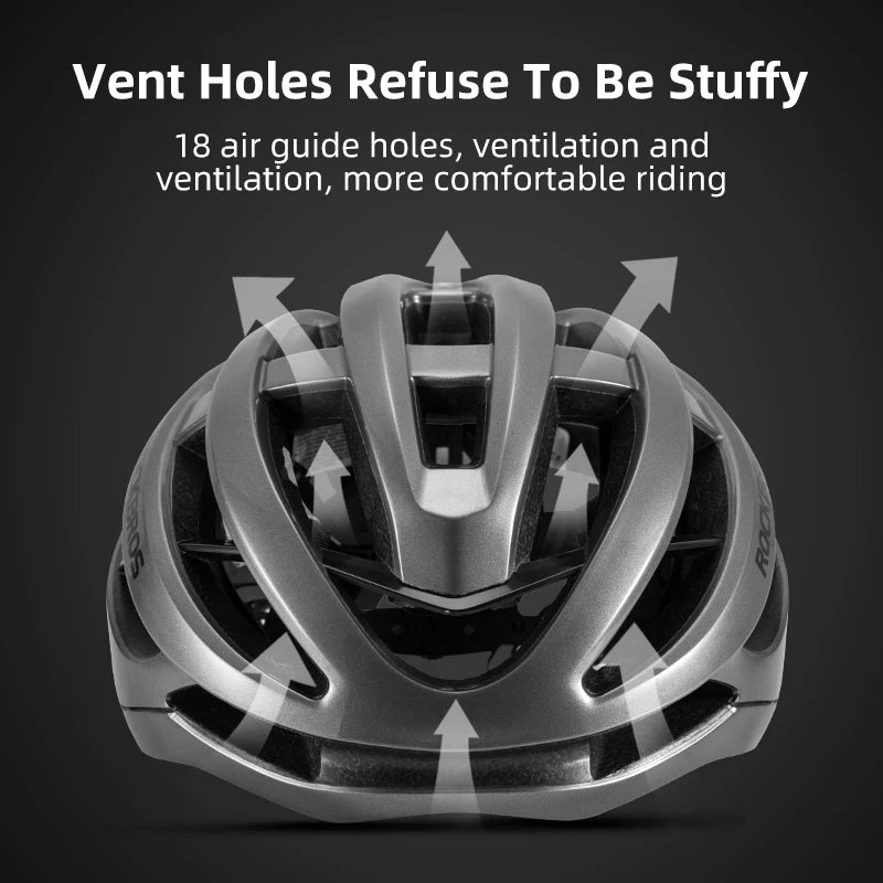 ROCKBROS Breathable Ultralight Shockproof Road Cycling Helmet