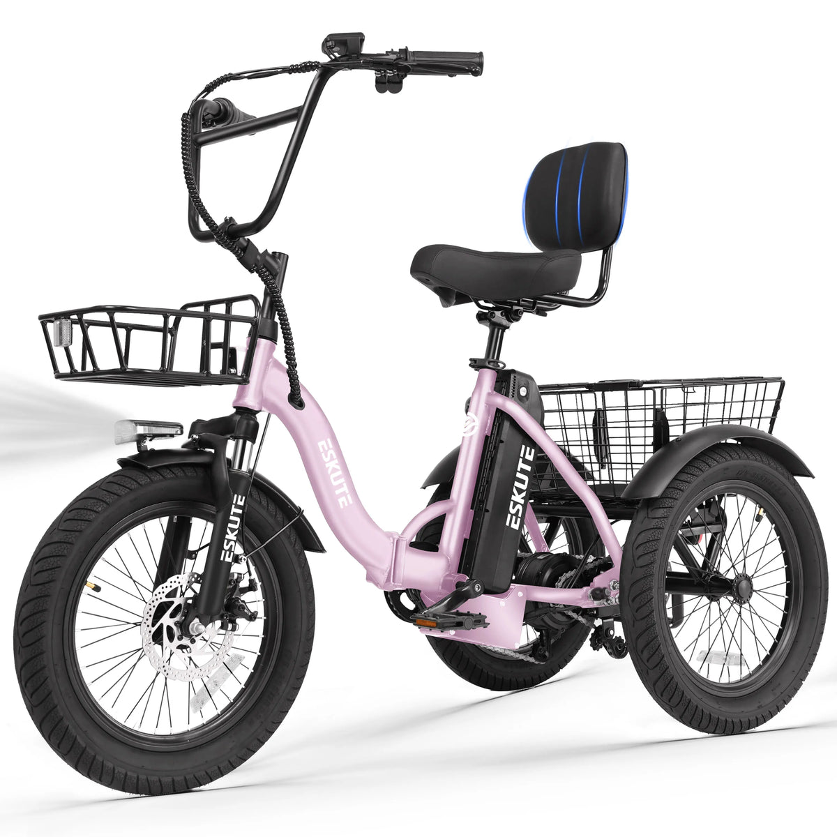 ESKUTE T300P Folding Electric Trike With Removable Battery
