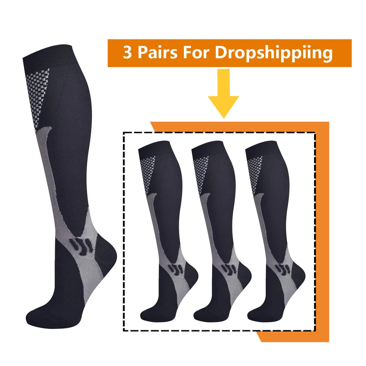BROTHOCK Women's Athletic Compression Stockings for Nursing and Sports