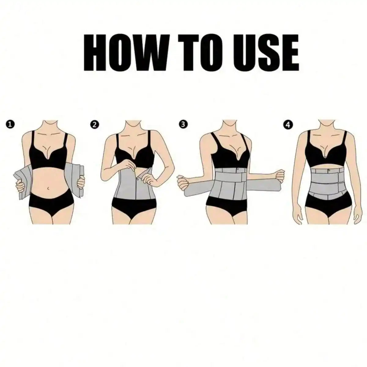 Women Waist Trainer Belt Sauna Sweat Cincher Fitness Shaper