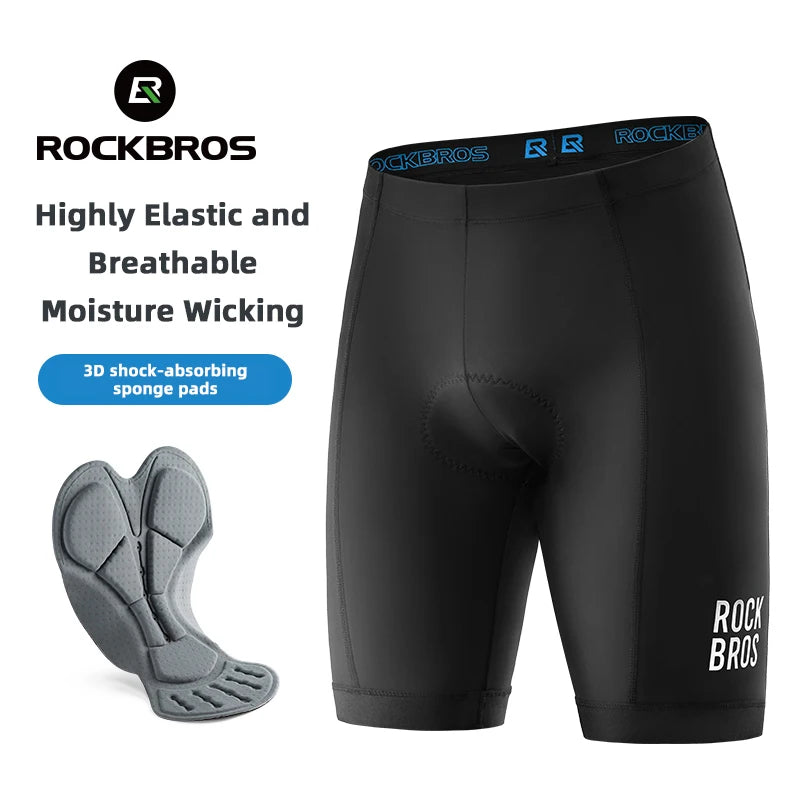 ROCKBROS Men's 3D Gel Padded Cycling Underwear Shorts