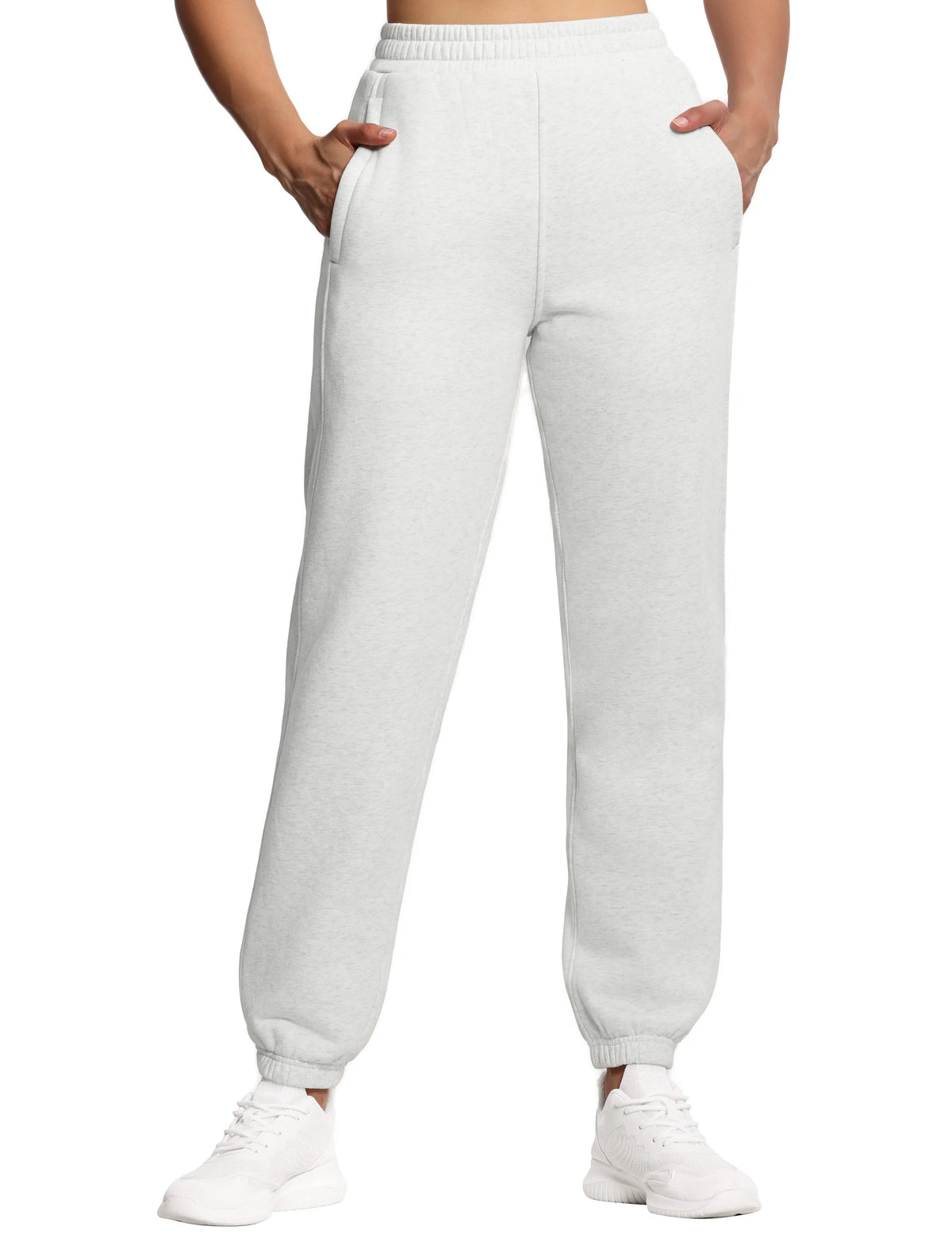 The Gym People Womens Fleece Workout Sweatpants With Pockets