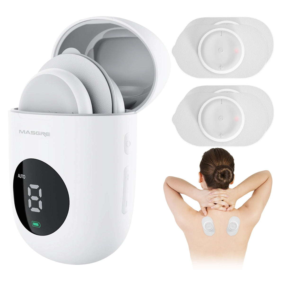 MASGRE Wireless TENS EMS Unit for Body Pain Relief