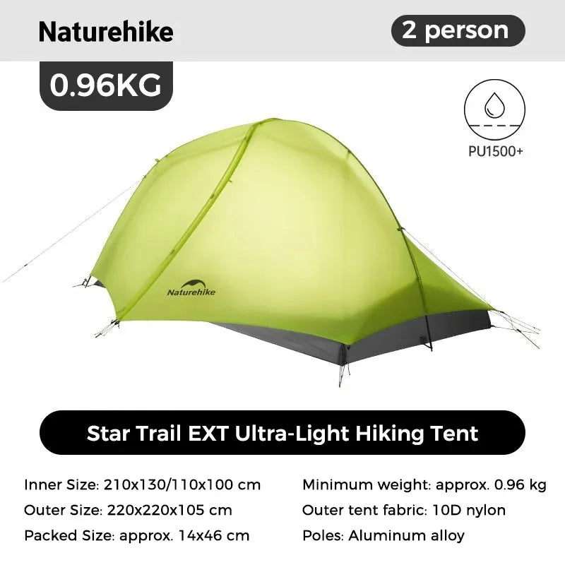 Naturehike Star Trail EXT Ultralight Backpacking Hiking Tent