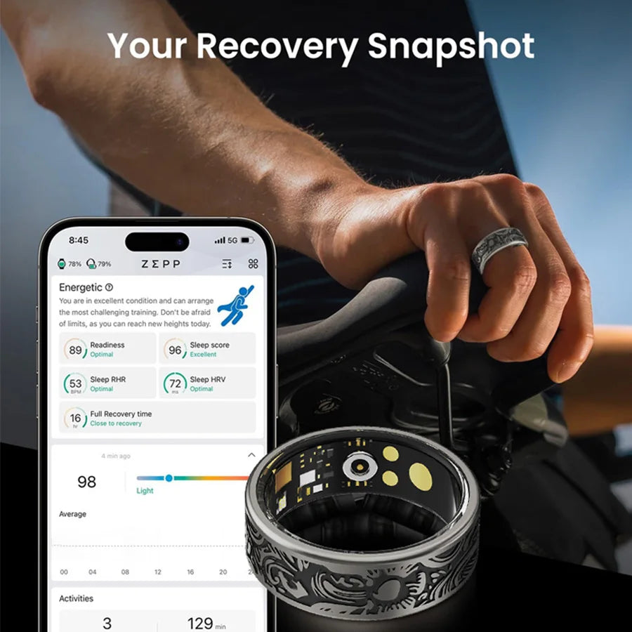 Digital Smart Ring With Sleep Tracking And Waterproof Activity Monitoring