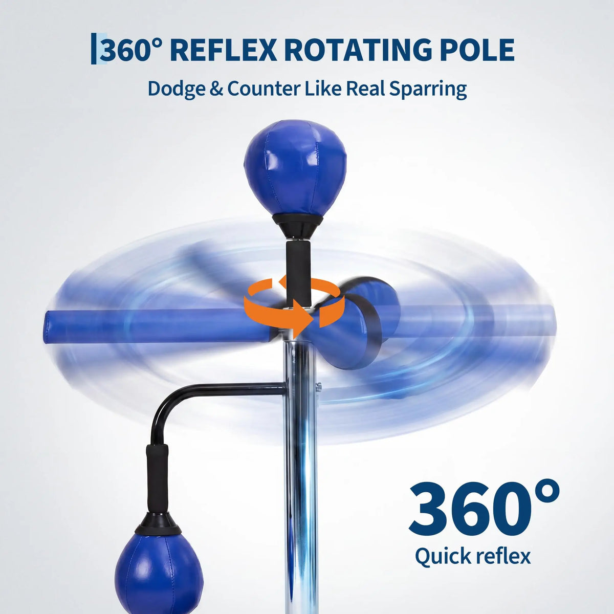 Freestanding Boxing Bar With Swivel And Speed Balls For Training