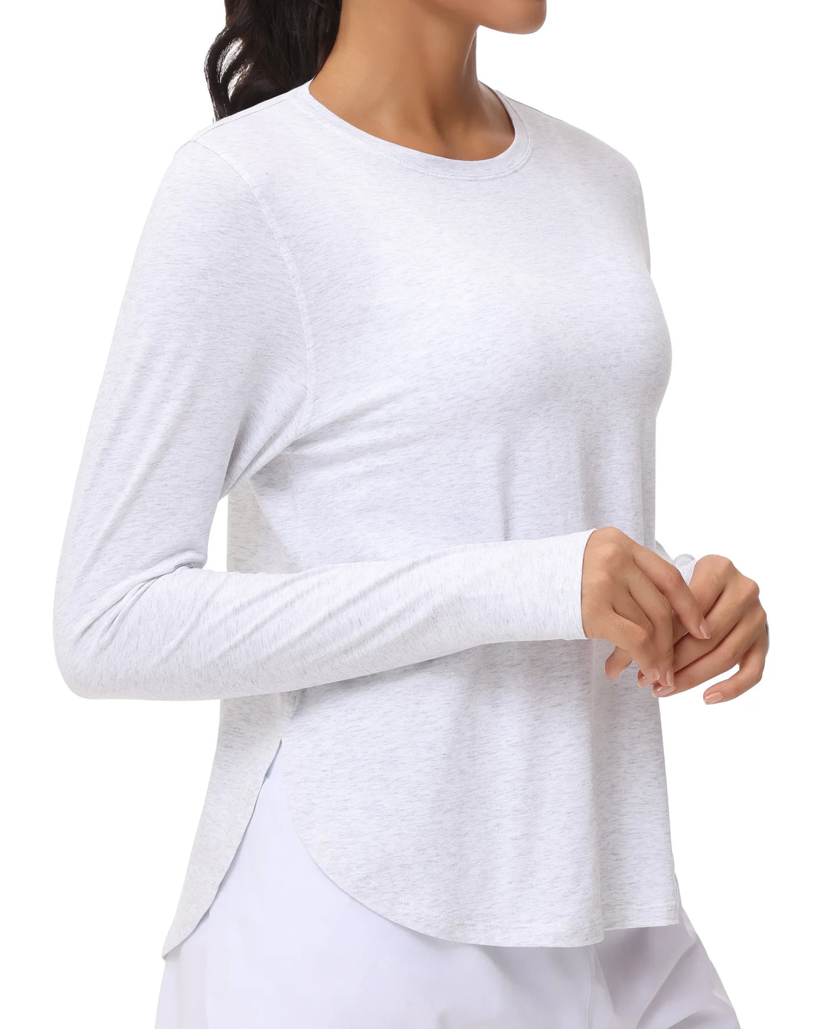 The Gym People Women Lightweight Yoga Shirt With Thumb Hole
