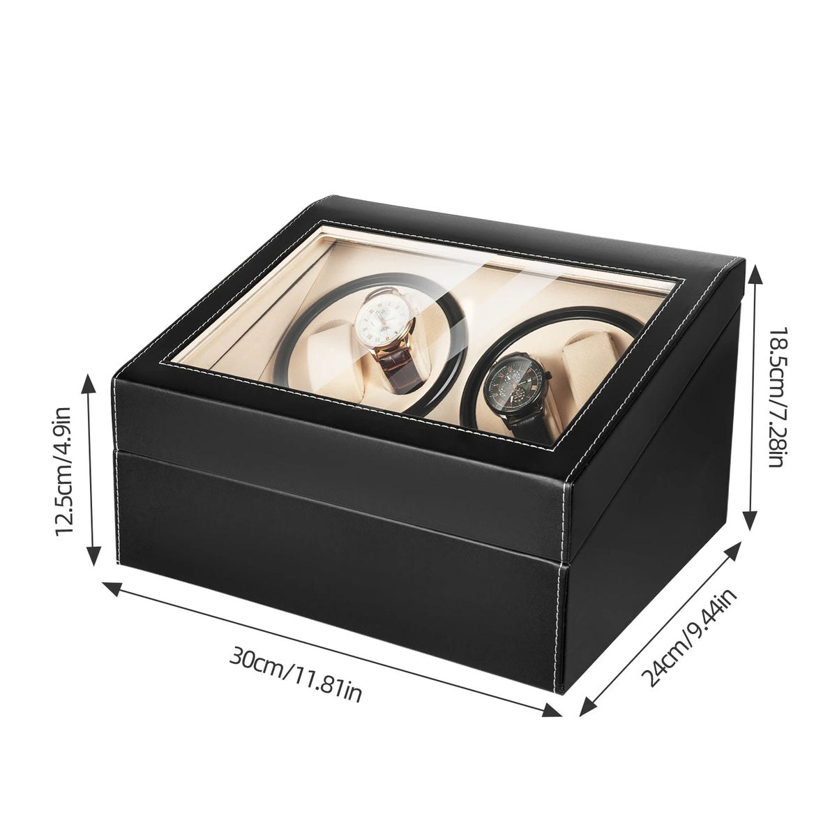 Automatic Watch Winder and Jewelry Display Storage Case