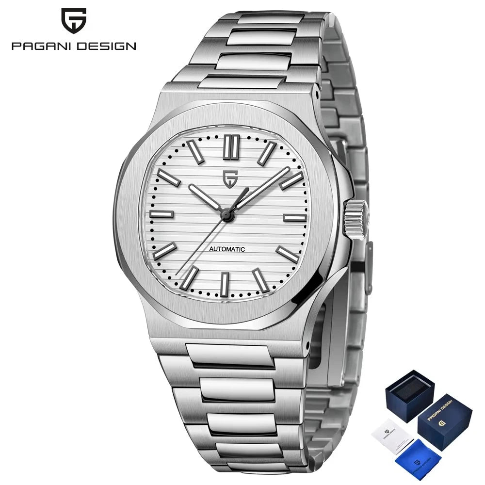 PAGANI DESIGN Men's Luxury Automatic Mechanical Sapphire Wristwatch