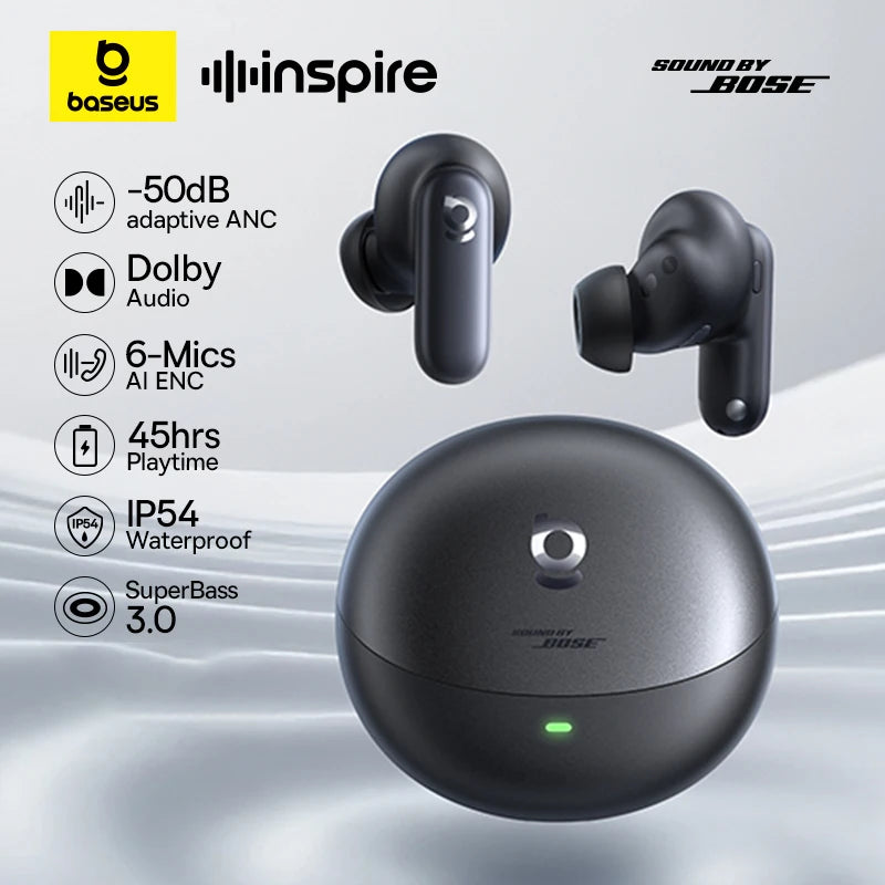 Baseus Inspire XP1 Adaptive Noise Cancelling Earbuds, Dolby Audio Etison