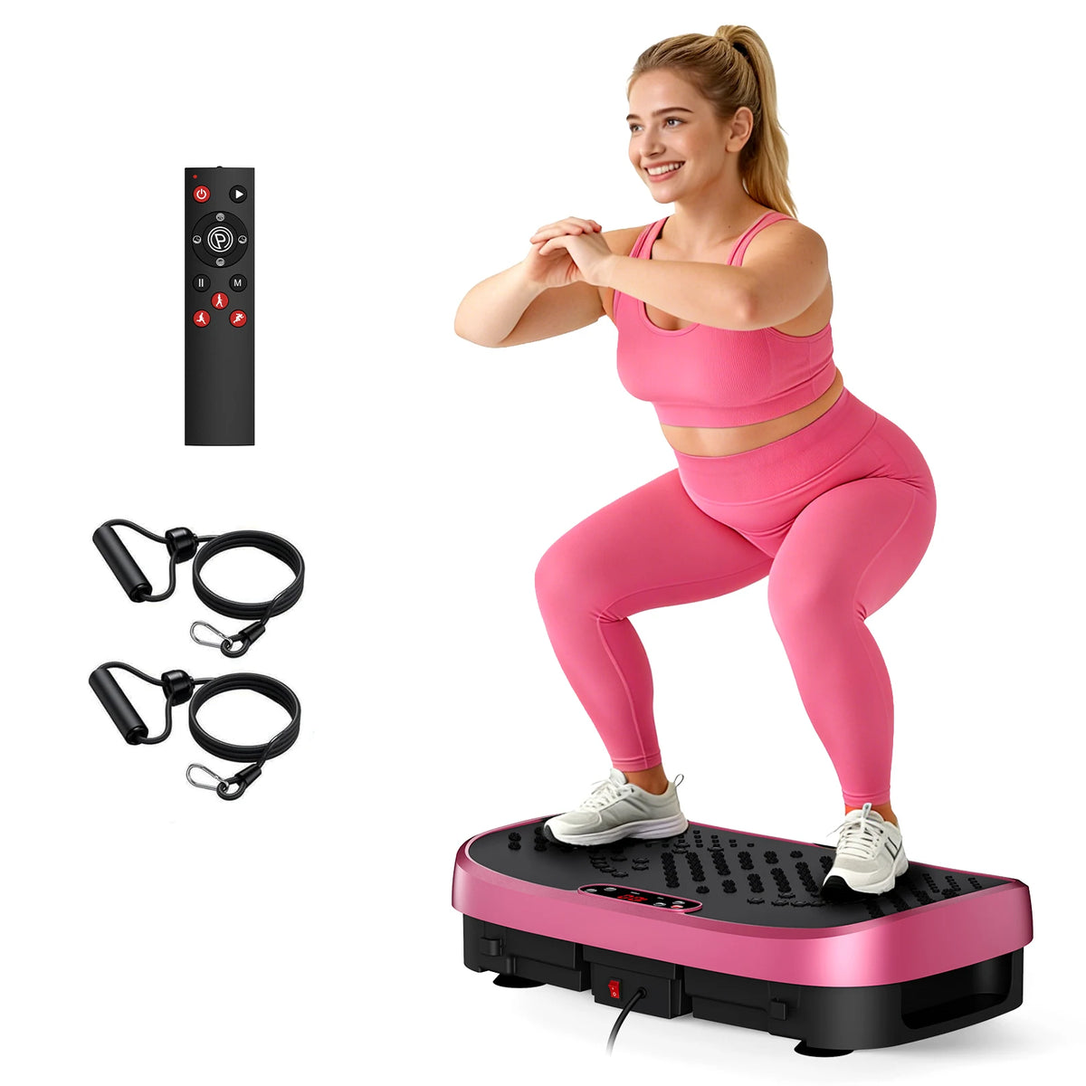 Magnetic Vibration Plate Exercise Machine With LED Display
