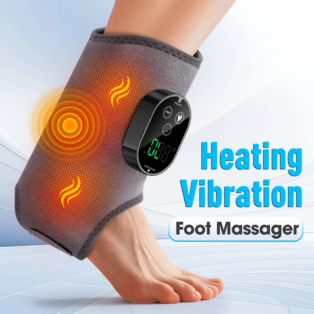 Hailicare Rechargeable Electric Foot Ankle Massager With Heating