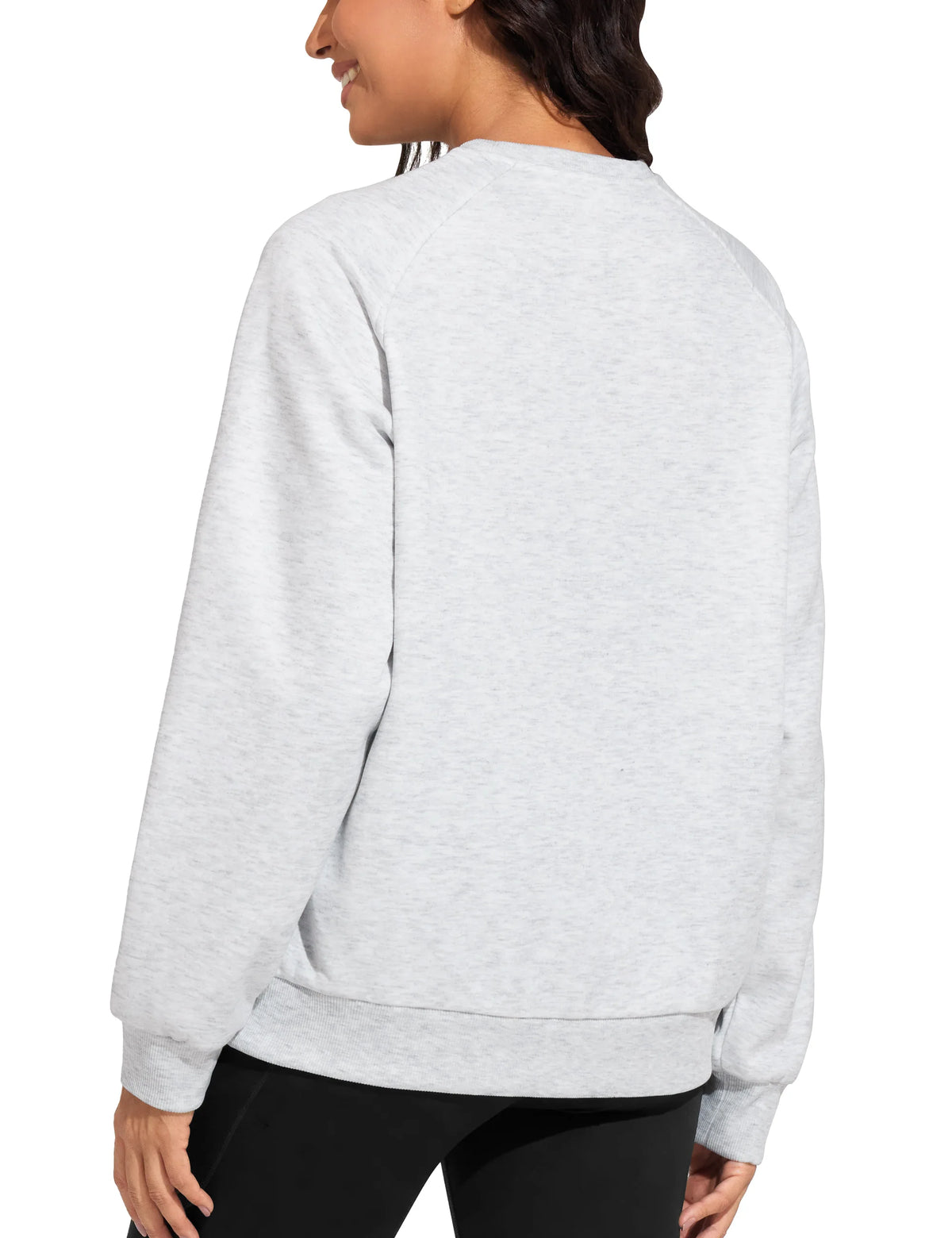 THE GYM PEOPLE Women's Long Sleeve Fleece Crewneck Sweatshirt