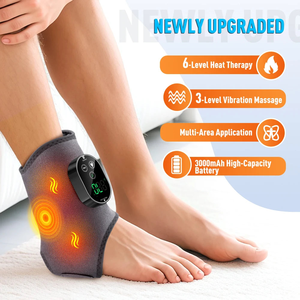 Hailicare Rechargeable Electric Foot Ankle Massager With Heating