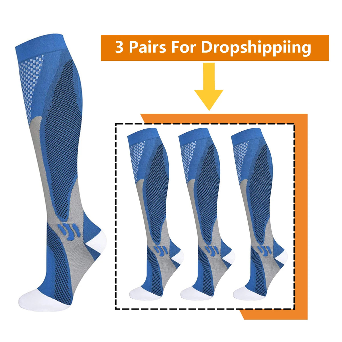 BROTHOCK Women's Athletic Compression Stockings for Nursing and Sports