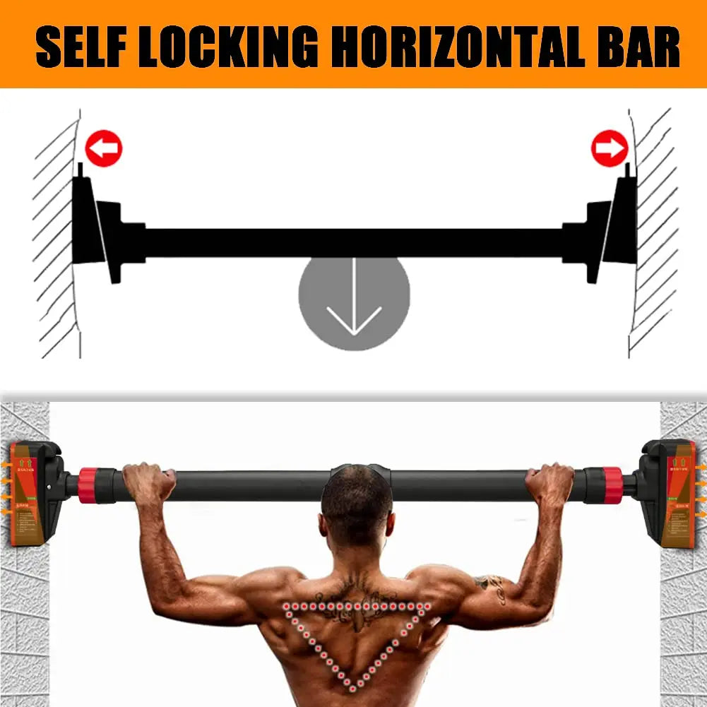 Adjustable Doorway Pull Up Bar With Integrated Level Meter