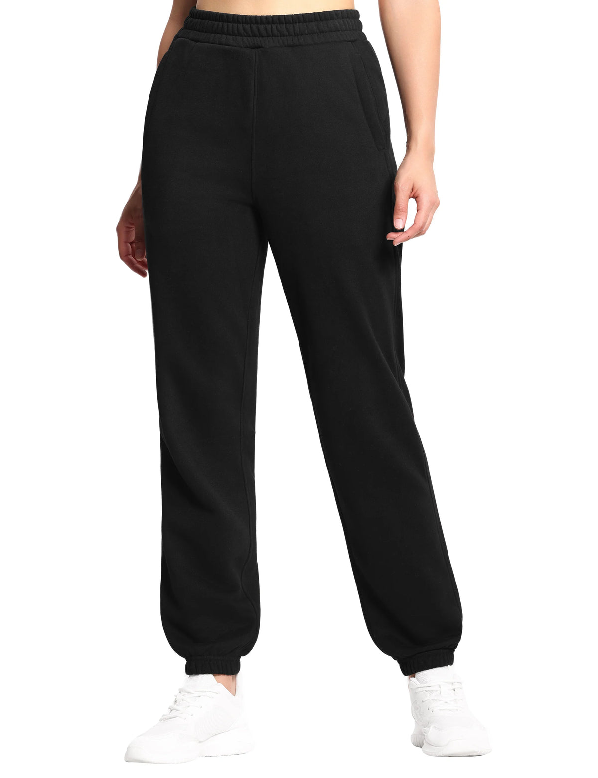 The Gym People Womens Fleece Workout Sweatpants With Pockets