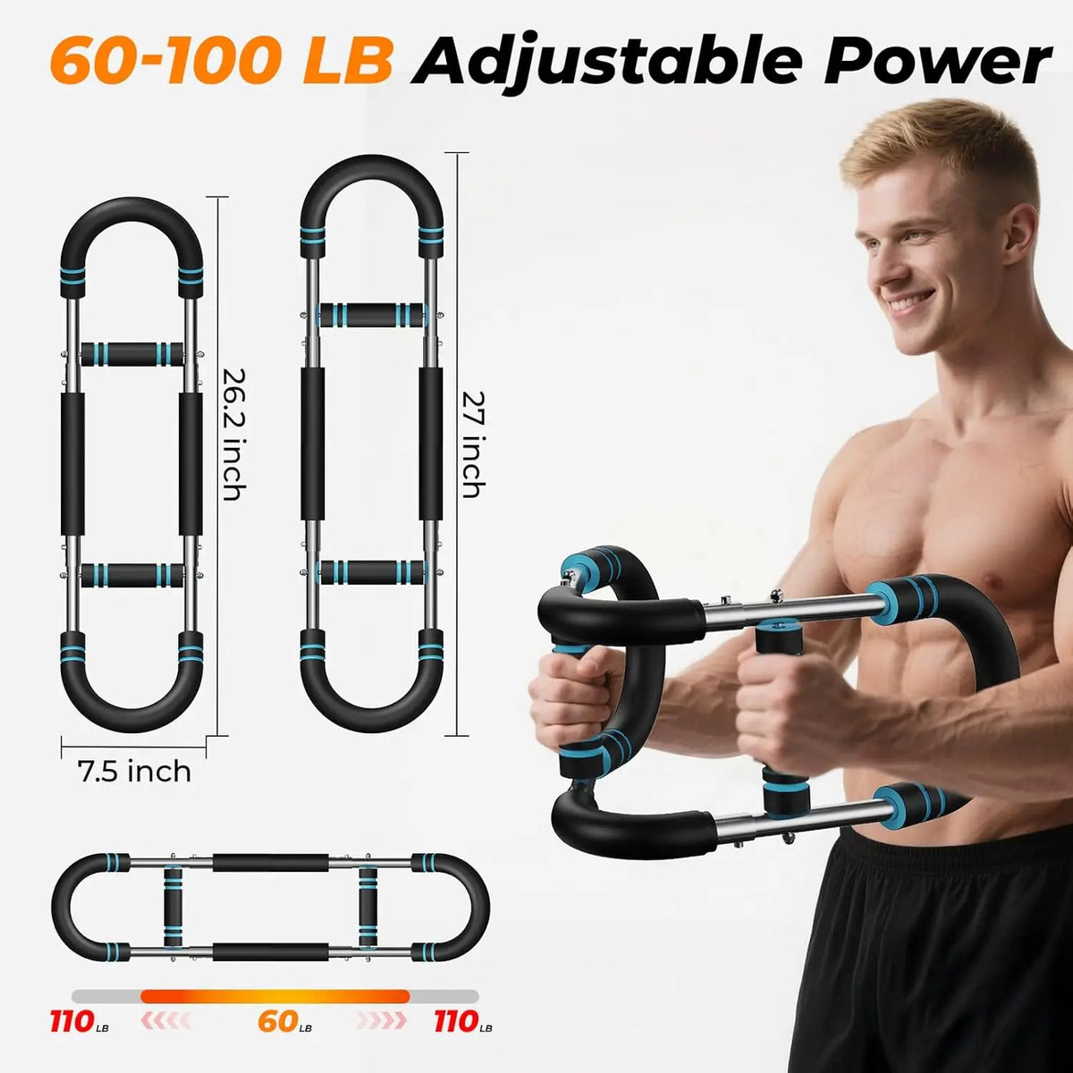 U Shape Arm Trainer Hand Gripper For Upper Body Training