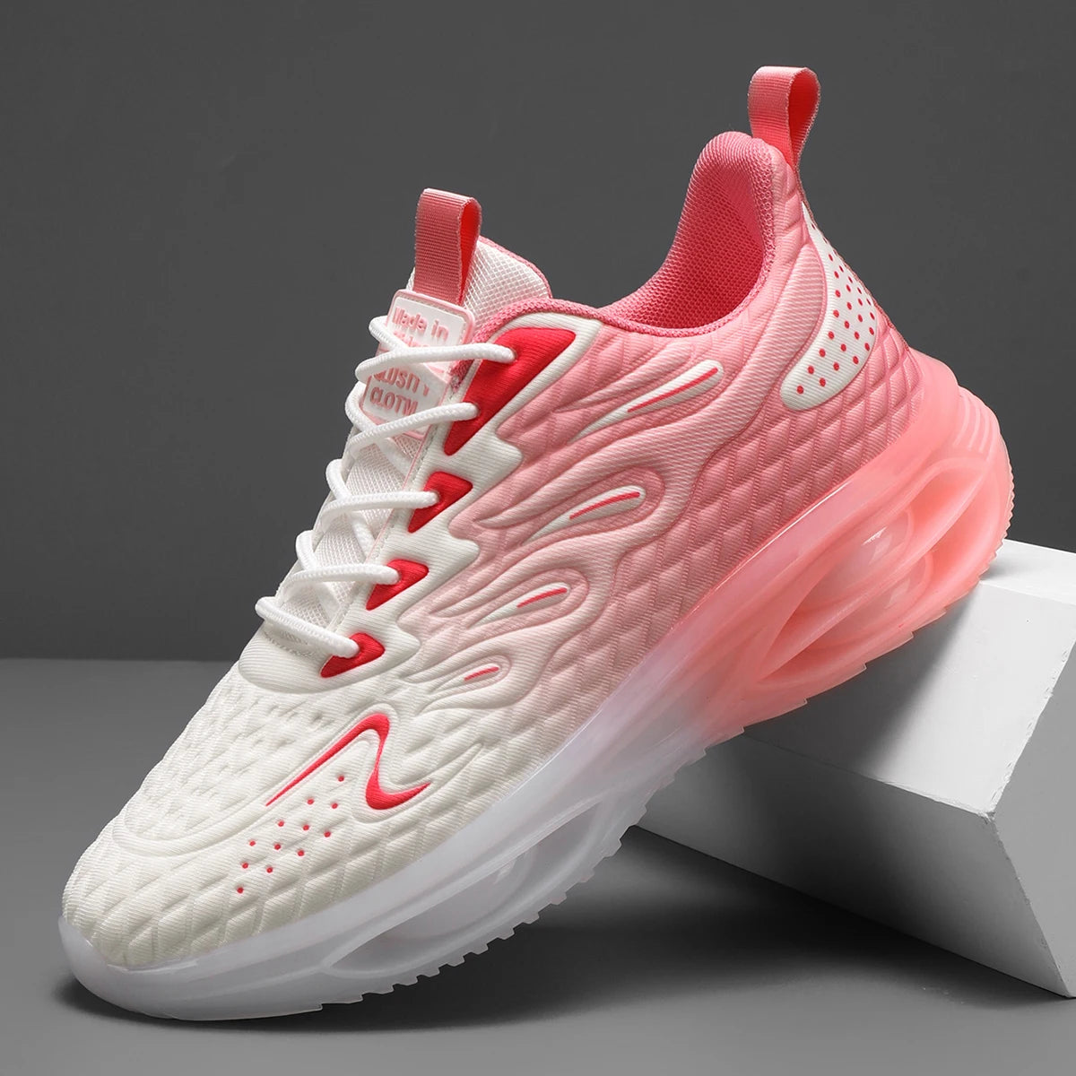 Lightweight Breathable Mesh Lace Up Casual Running Shoes