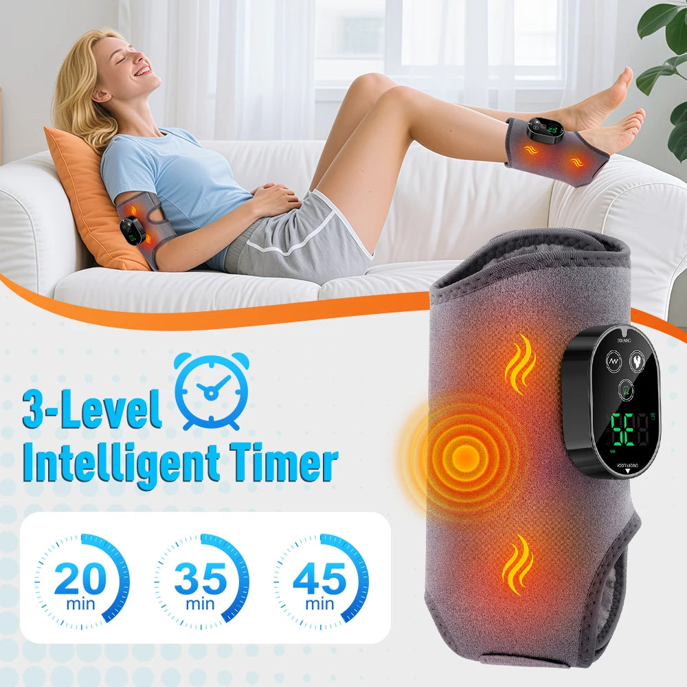 Hailicare Rechargeable Electric Foot Ankle Massager With Heating