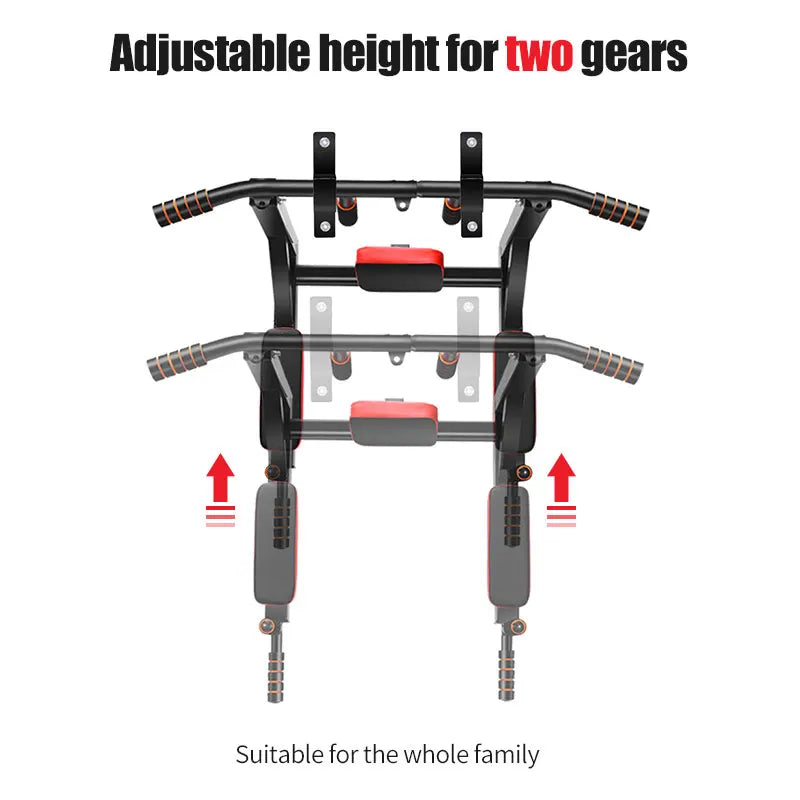 KBQ Wall Mounted Pull Up Bar for Home Gym Workouts