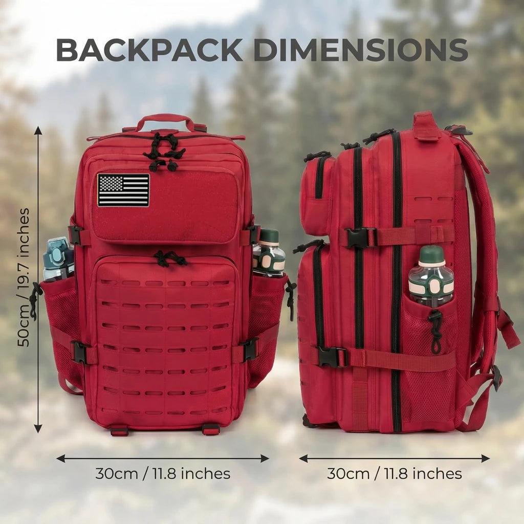 ReFire Gear Tactical Gym Backpack With MOLLE Webbing For Hiking