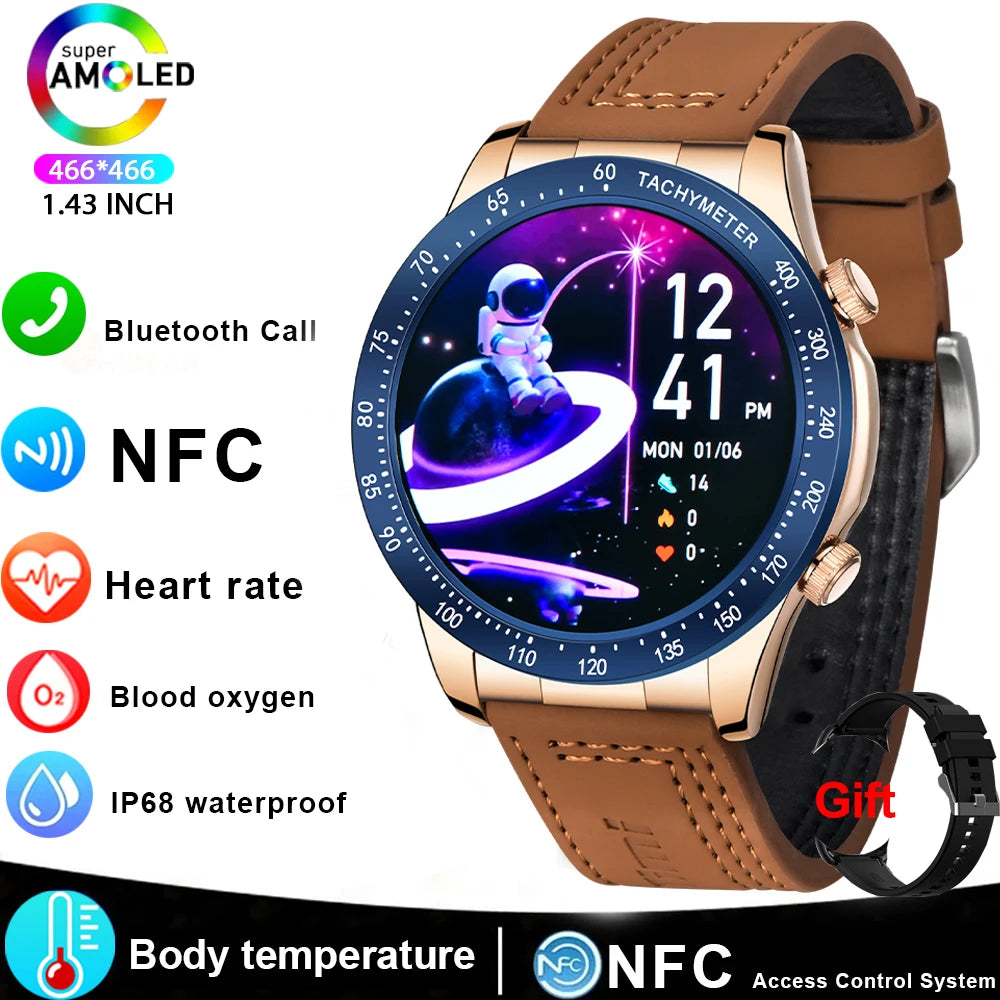 Mens Smartwatch Bluetooth Calling Fitness Tracker With Heart Rate Monitor