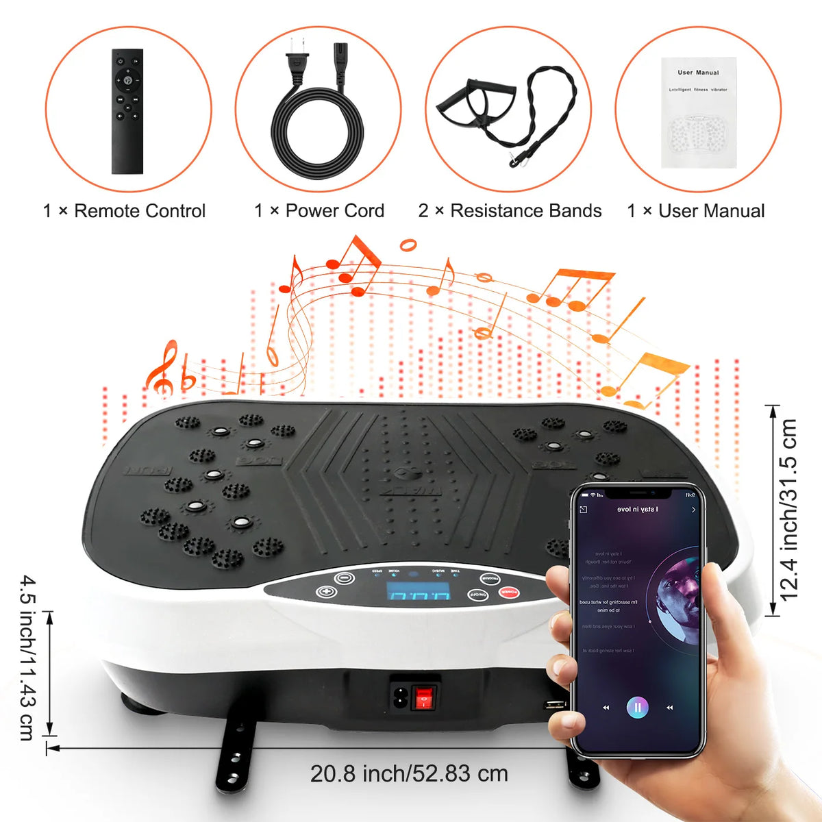 Portable Vibration Exercise Plate Machine For Full Body Workouts
