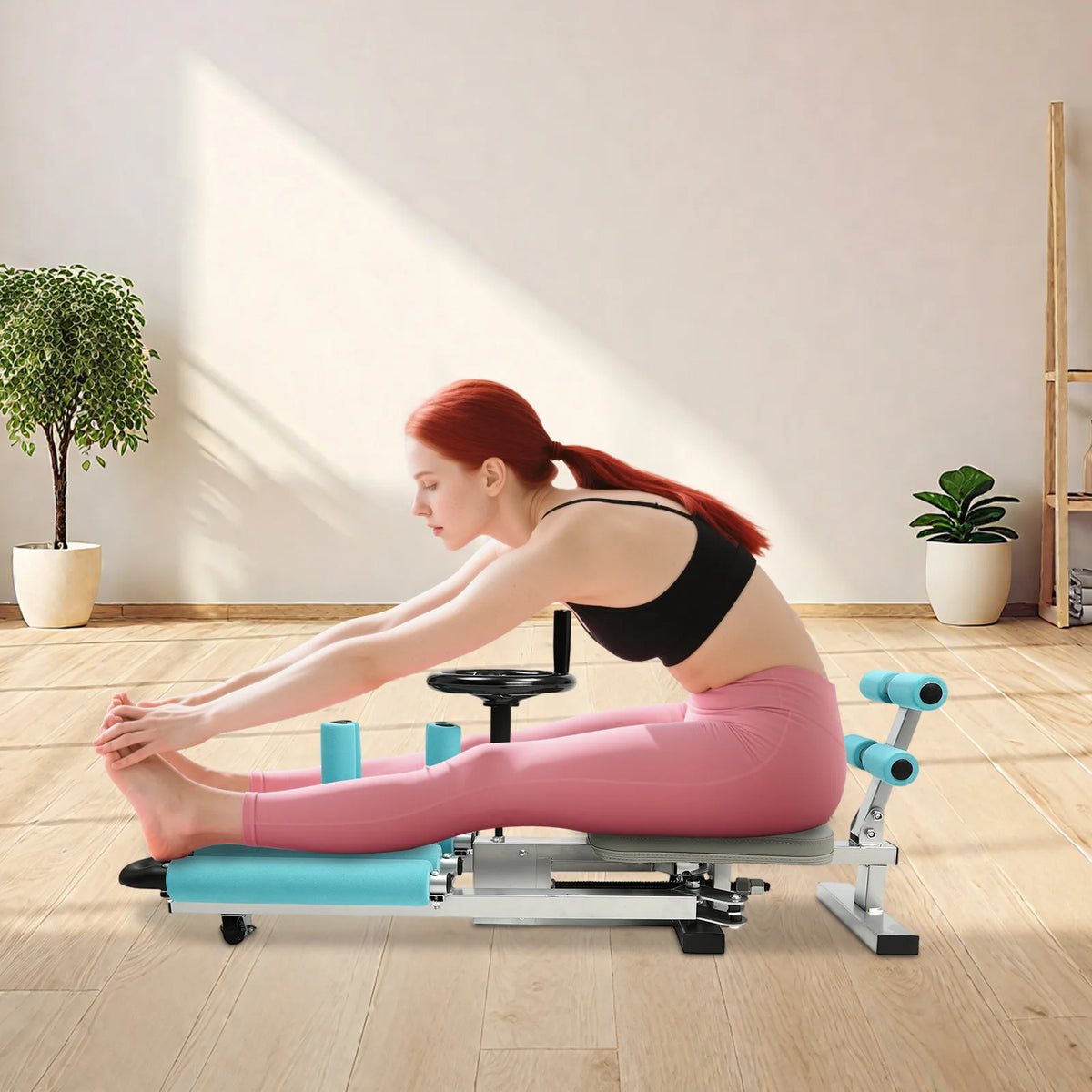 Leg Stretcher Split Machine 330.7lbs Heavy Duty Leg Stretcher Machine 0-210° Adjustable, Flexibility Stretching Equipment for Ballet, Yoga, Dance, Martial Arts