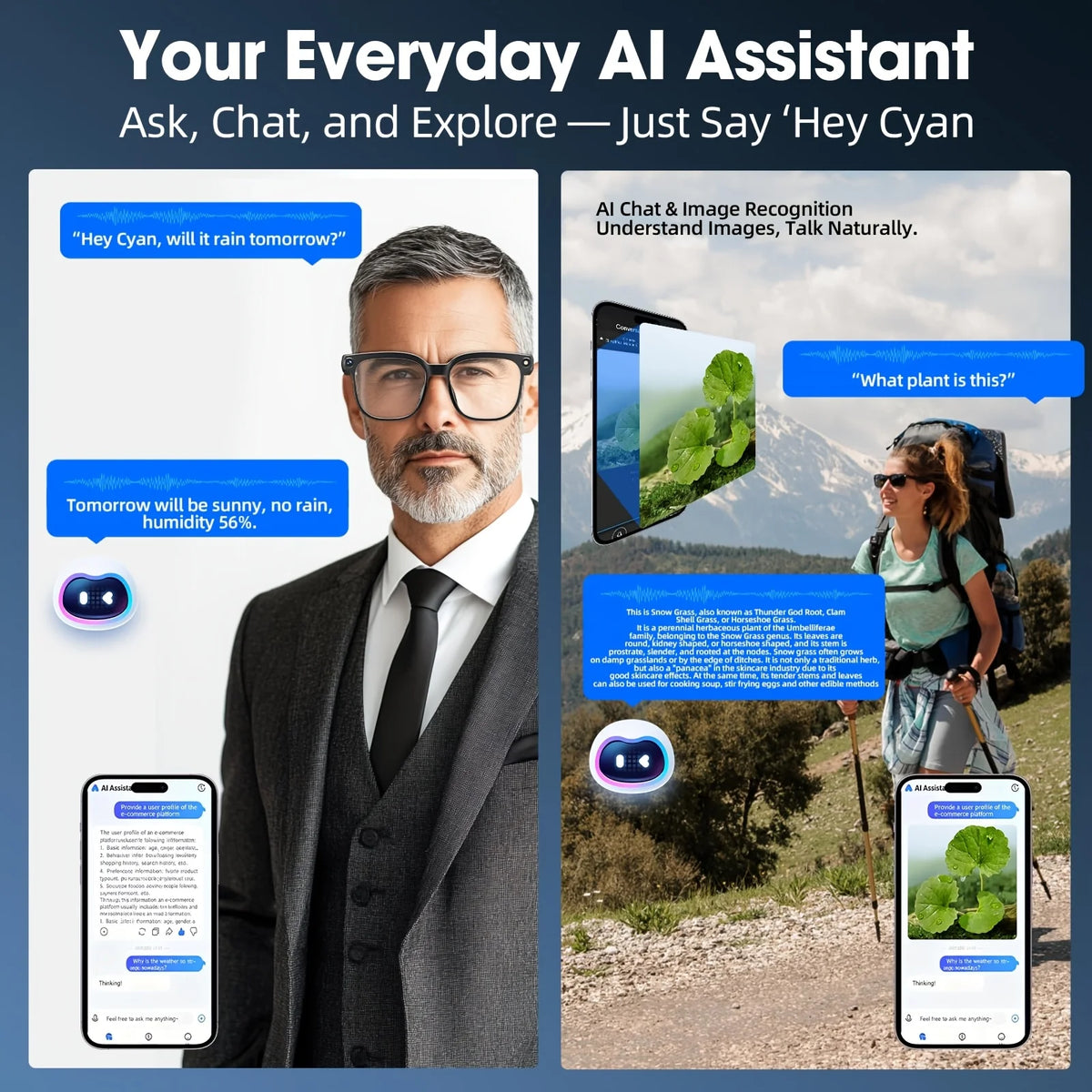 Smart Camera Glasses With HD Video, Translation And Bluetooth Audio