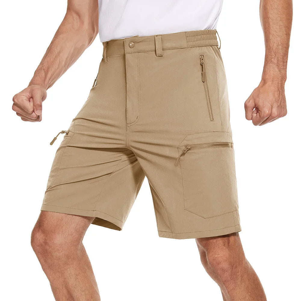 Men's Quick Dry Cargo Hiking Shorts With Water Resistant Pockets