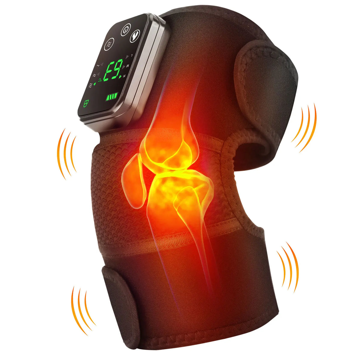 Hailicare Knee Heating Massager Electric Vibration Shoulder Elbow Joint Pads