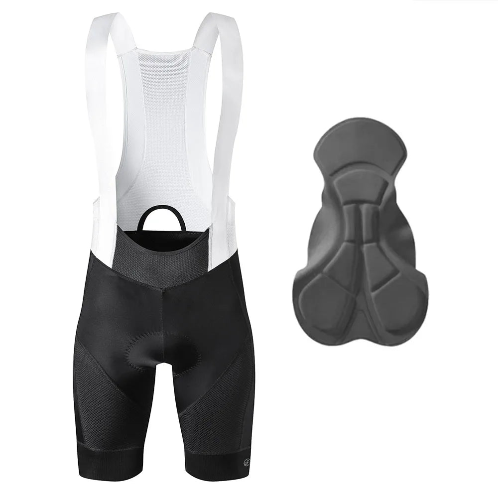 YKYWBIKE Men's Padded Cycling Bib Shorts for Road Riding