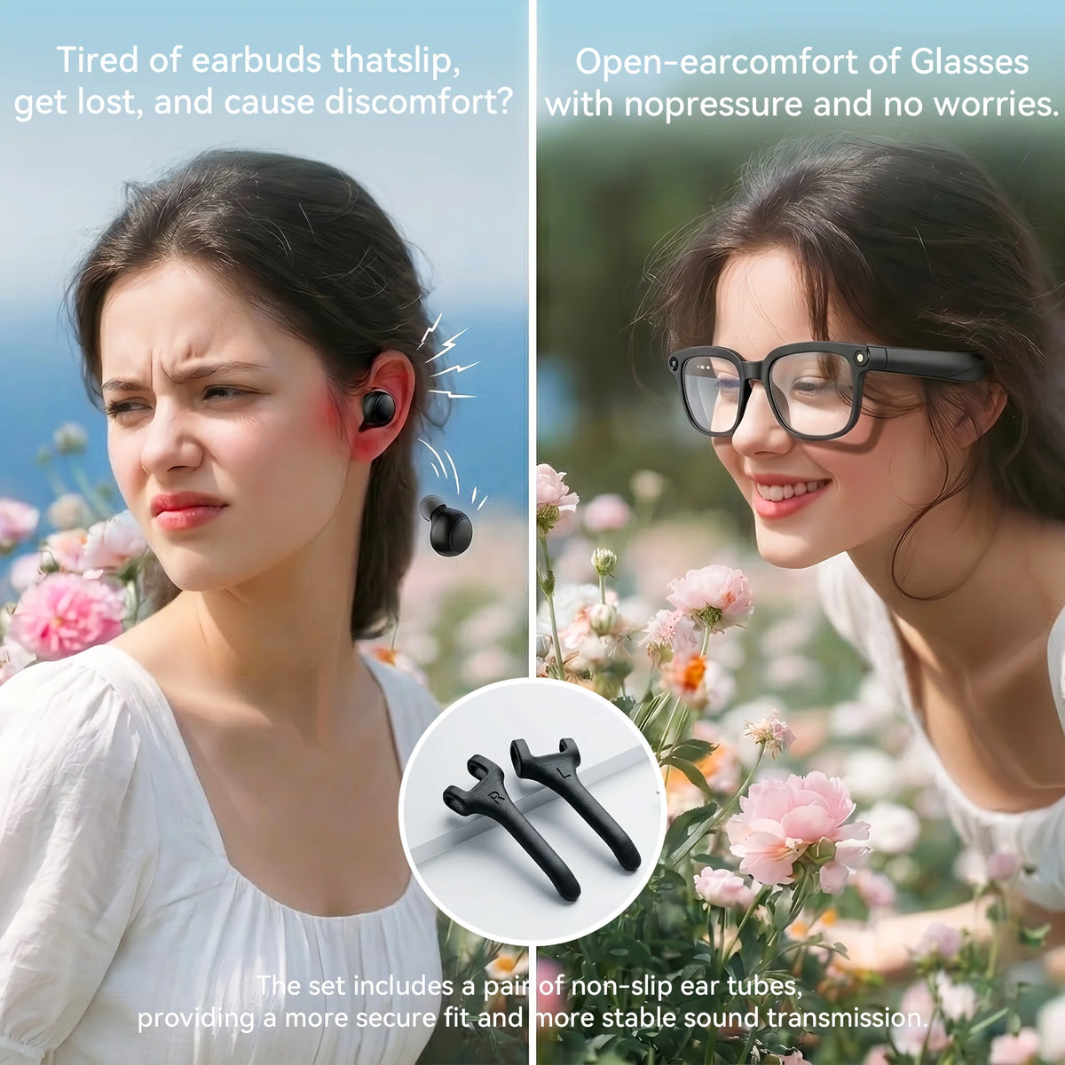 Smart Camera Glasses With HD Video, Translation And Bluetooth Audio