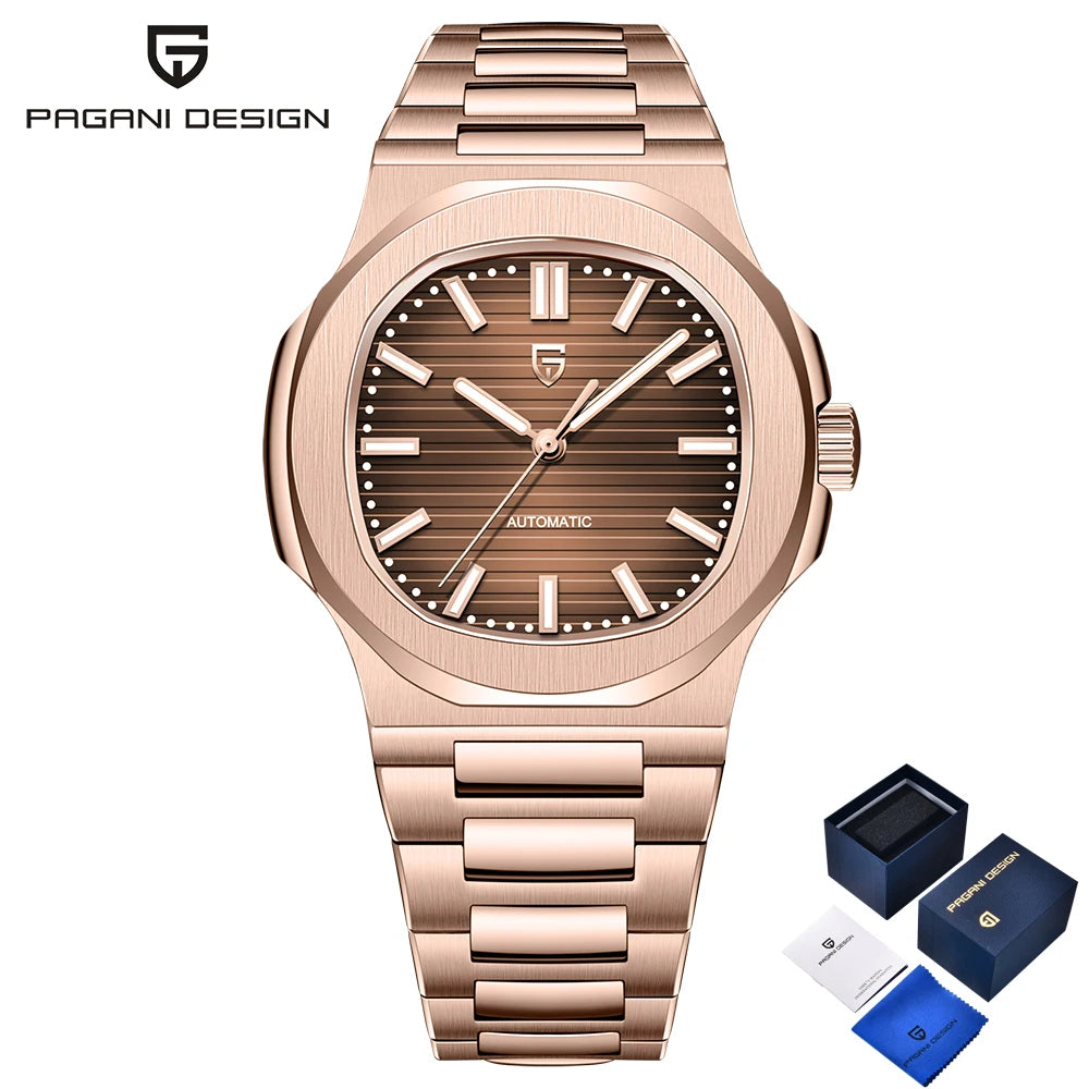 PAGANI DESIGN Men's Luxury Automatic Mechanical Sapphire Wristwatch