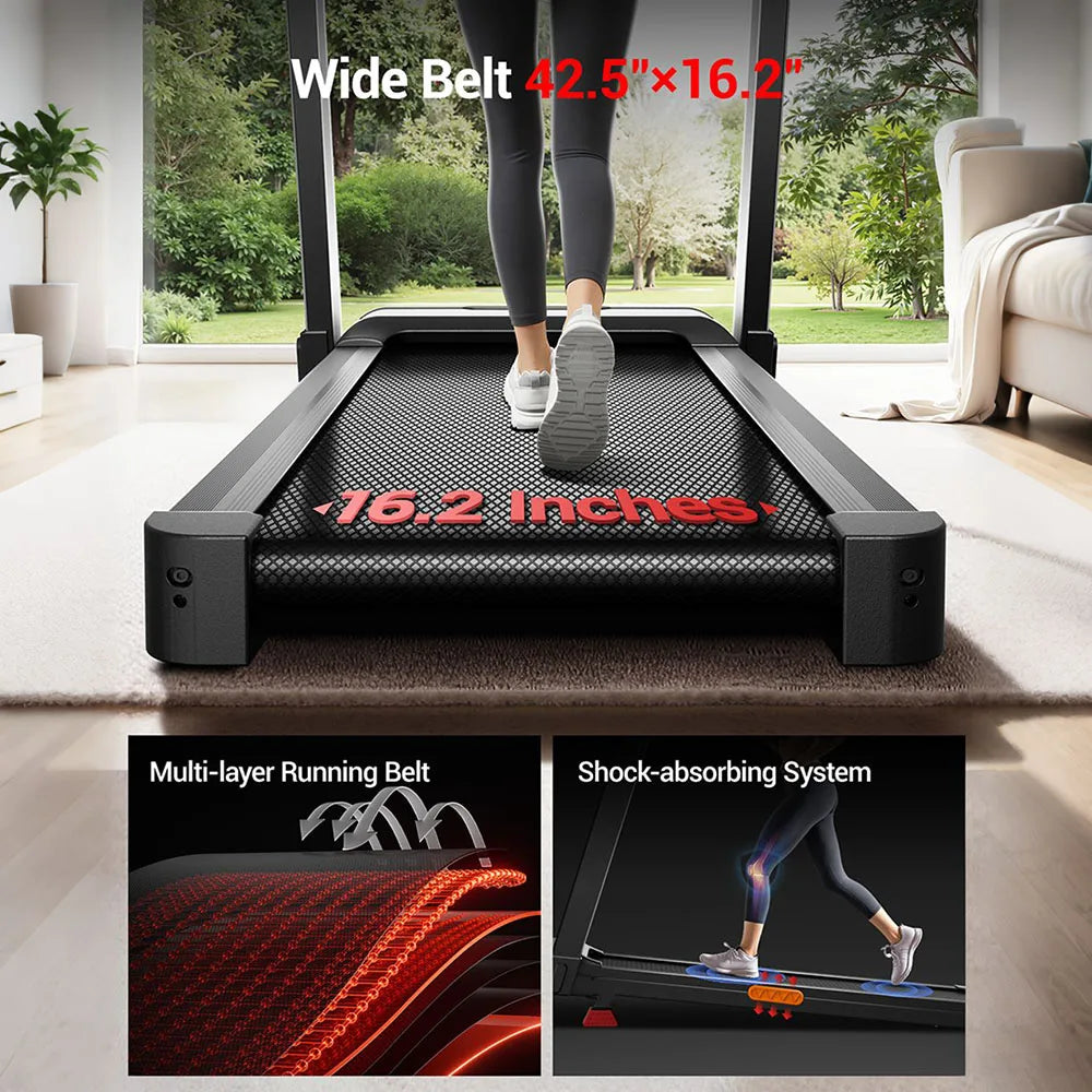UMAY L20 Folding Treadmill With Manual Incline And Touchscreen Display