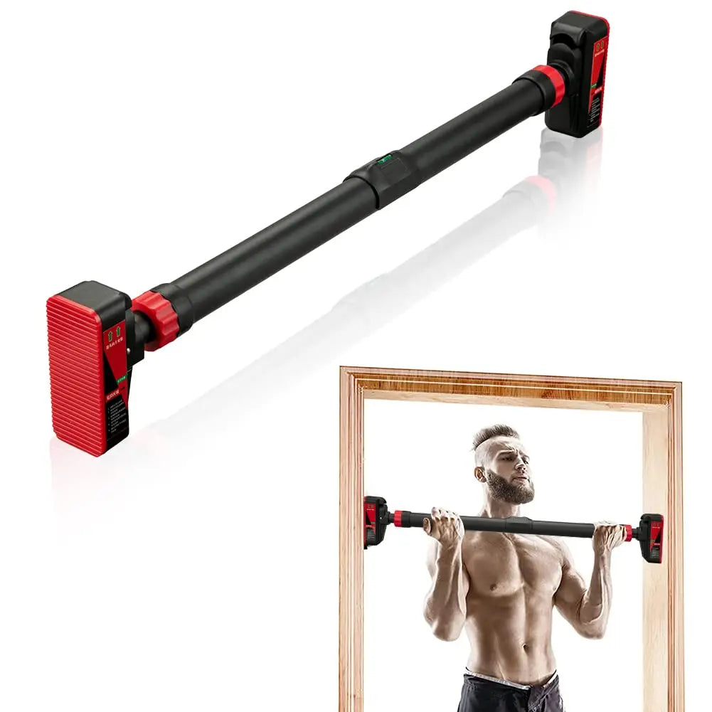 Adjustable Doorway Pull Up Bar With Integrated Level Meter