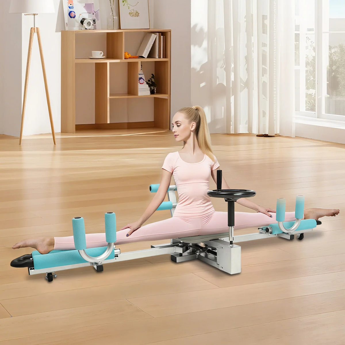 Leg Stretcher Split Machine 330.7lbs Heavy Duty Leg Stretcher Machine 0-210° Adjustable, Flexibility Stretching Equipment for Ballet, Yoga, Dance, Martial Arts