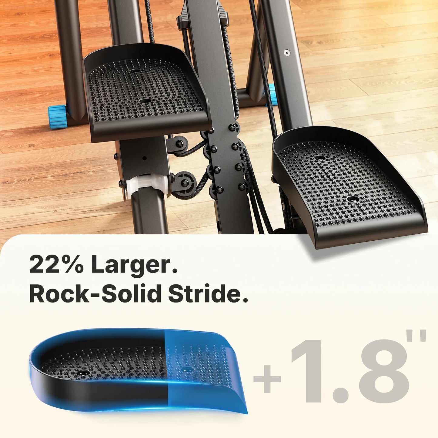Merach Foldable Stair Stepper With Adjustable Silent Home Fitness Exerciser