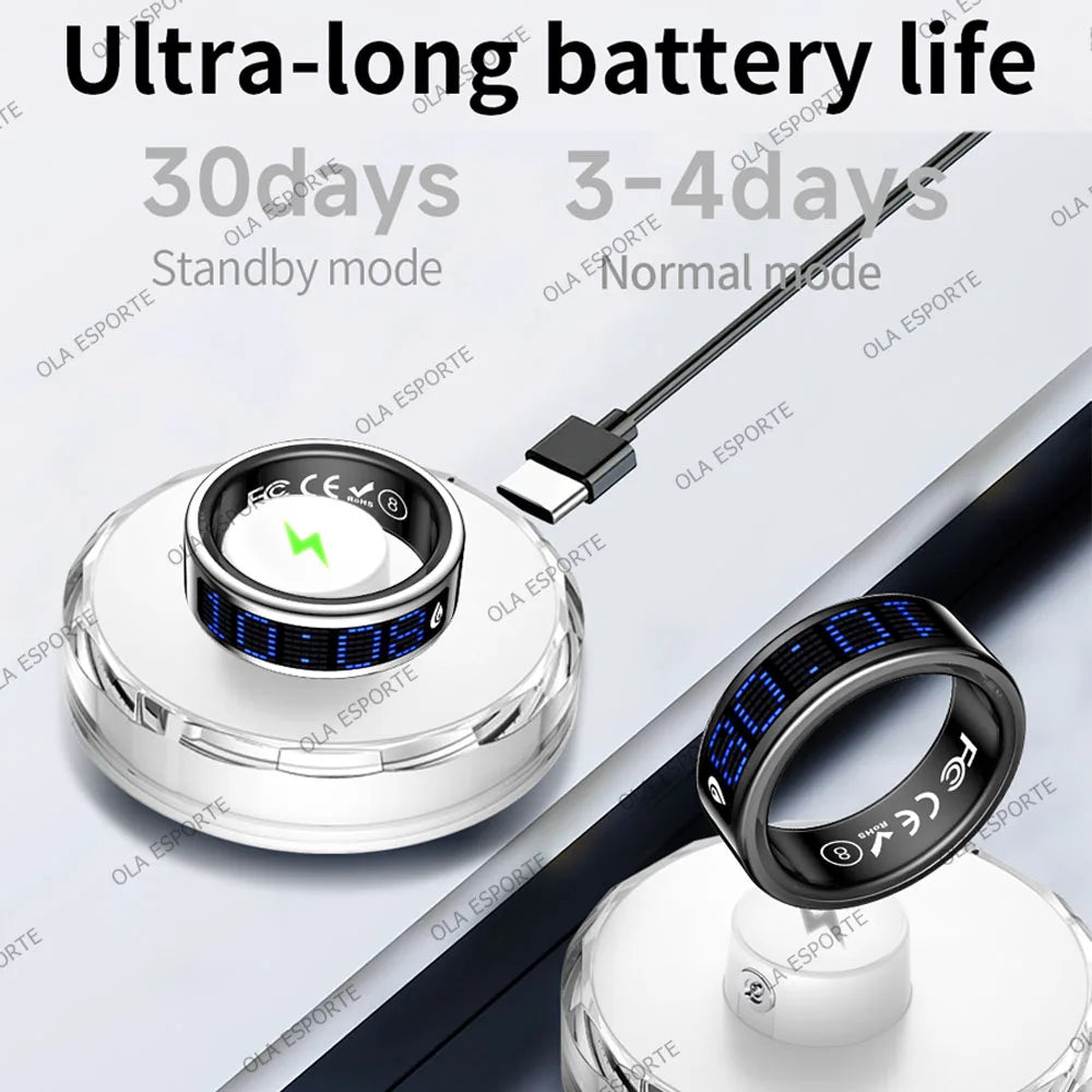Ola Esporte Smart Ring With Tasbeeh Counter And Health Tracking