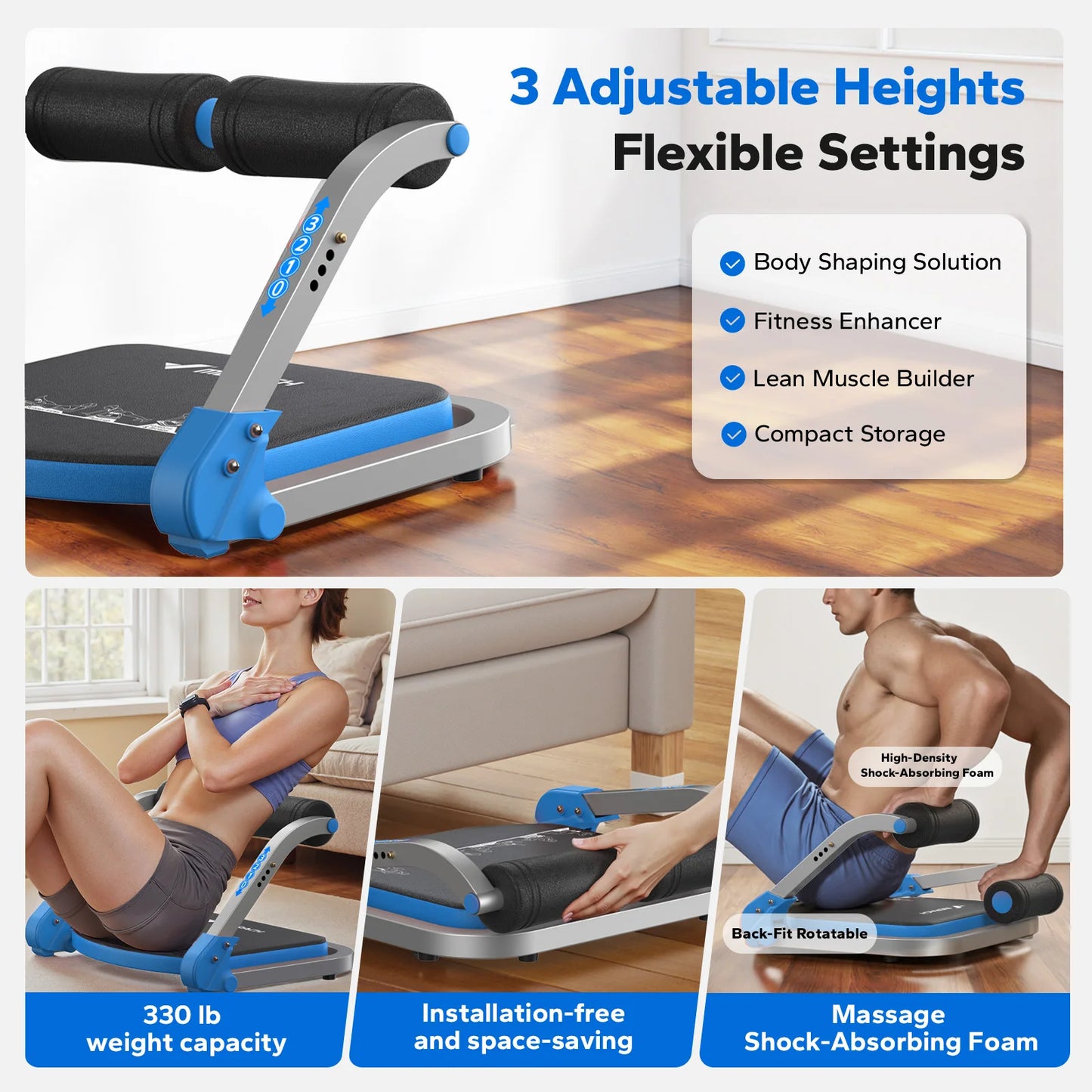 Merach Automatic Rebound Ab Crunch Machine For Core Workouts