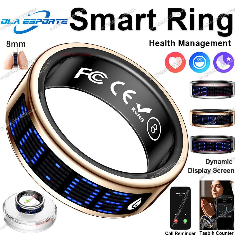Ola Esporte Smart Ring With Tasbeeh Counter And Health Tracking
