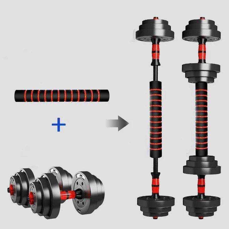 Adjustable Dumbbell Barbell Set For Home Gym Fitness Training